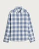 image 4 of F&F Pure Cotton Check Print Long Sleeved Shirt in Blue