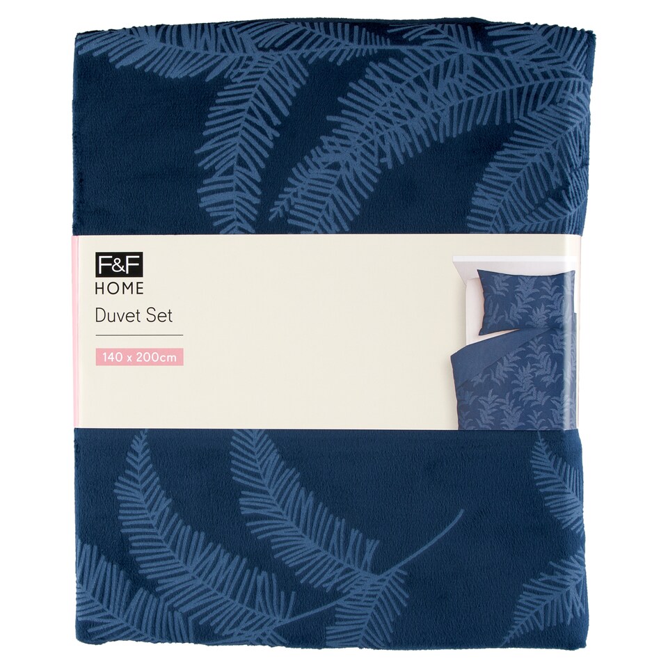 Obrázek 1 pro produkt F&F Home Navy Velvet ložní souprava 140 cm x 200 cm