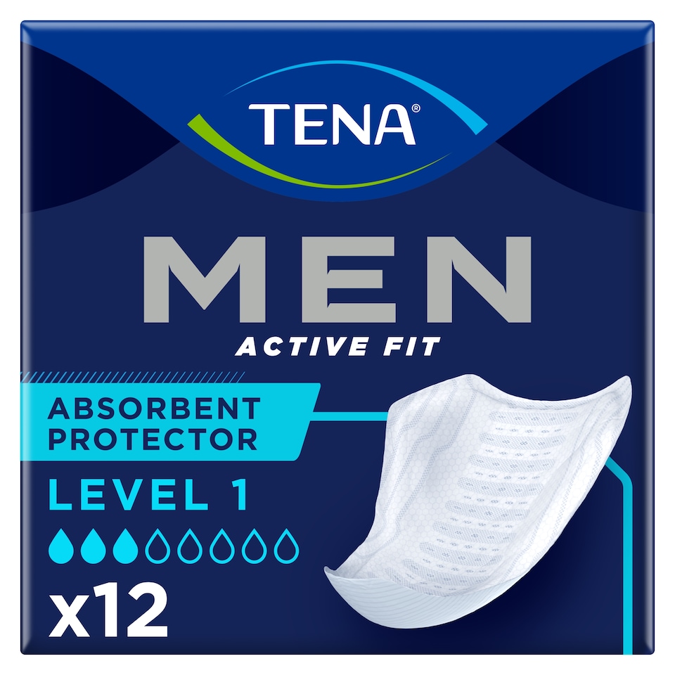 image 1 of Tena Men Absorbent Pads Level 1 X12