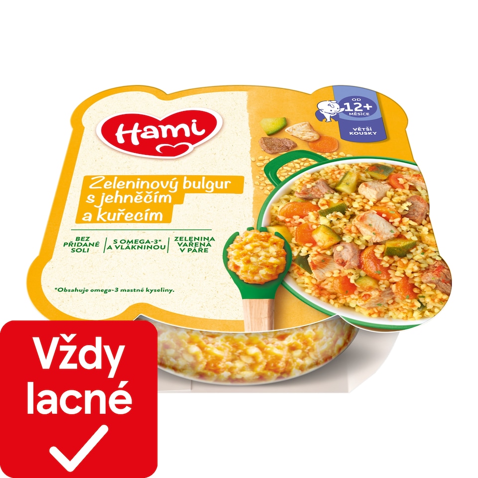 obrázok 1 z HAMI mäsovozeleninový tanierik Zeleninový bulgur s jahňacím a kuracím 230g