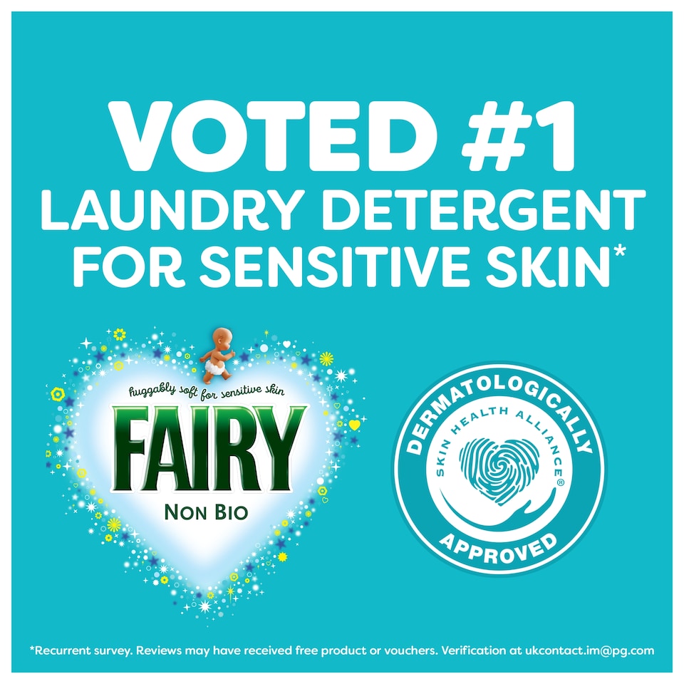image 1 of Fairy Non Bio The Big One Cherry Blossom & Nordic Cotton  Washing Liquid Pods 21 Washes 833.7g