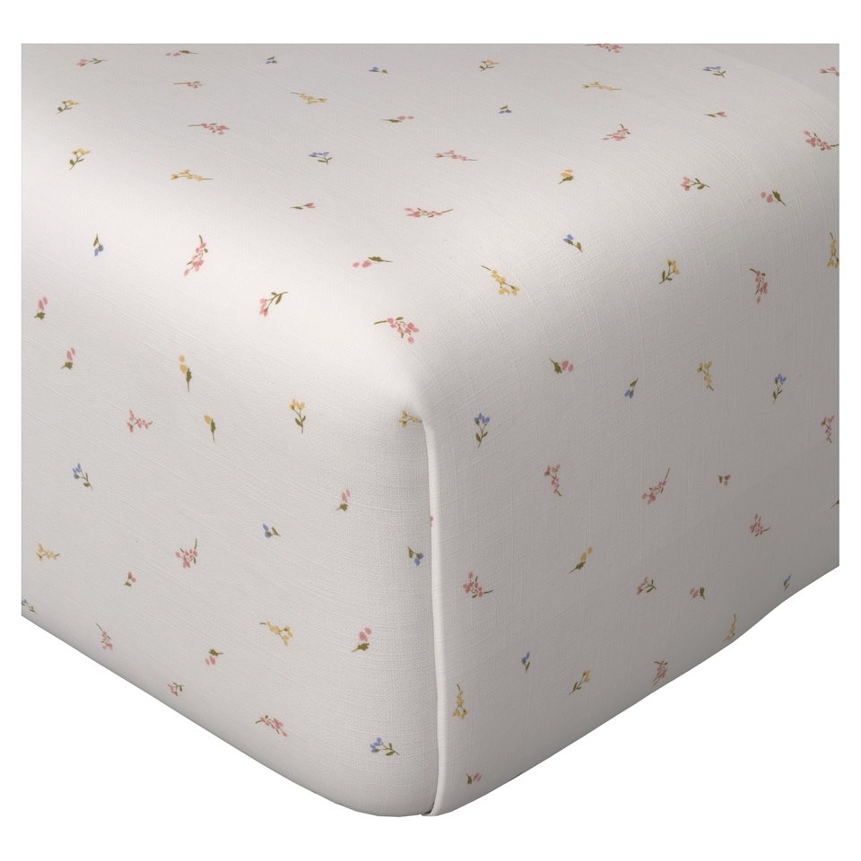 F&F Home 100% Cotton Ditsy Floral Fitted Sheet double