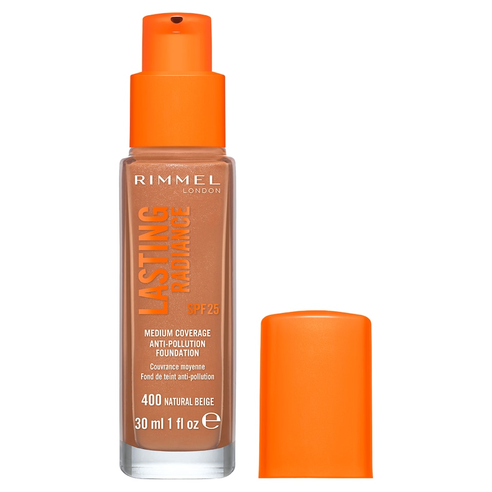 image 1 of Rimmel London Lasting Radiance Foundation - Natural Beige 30ml