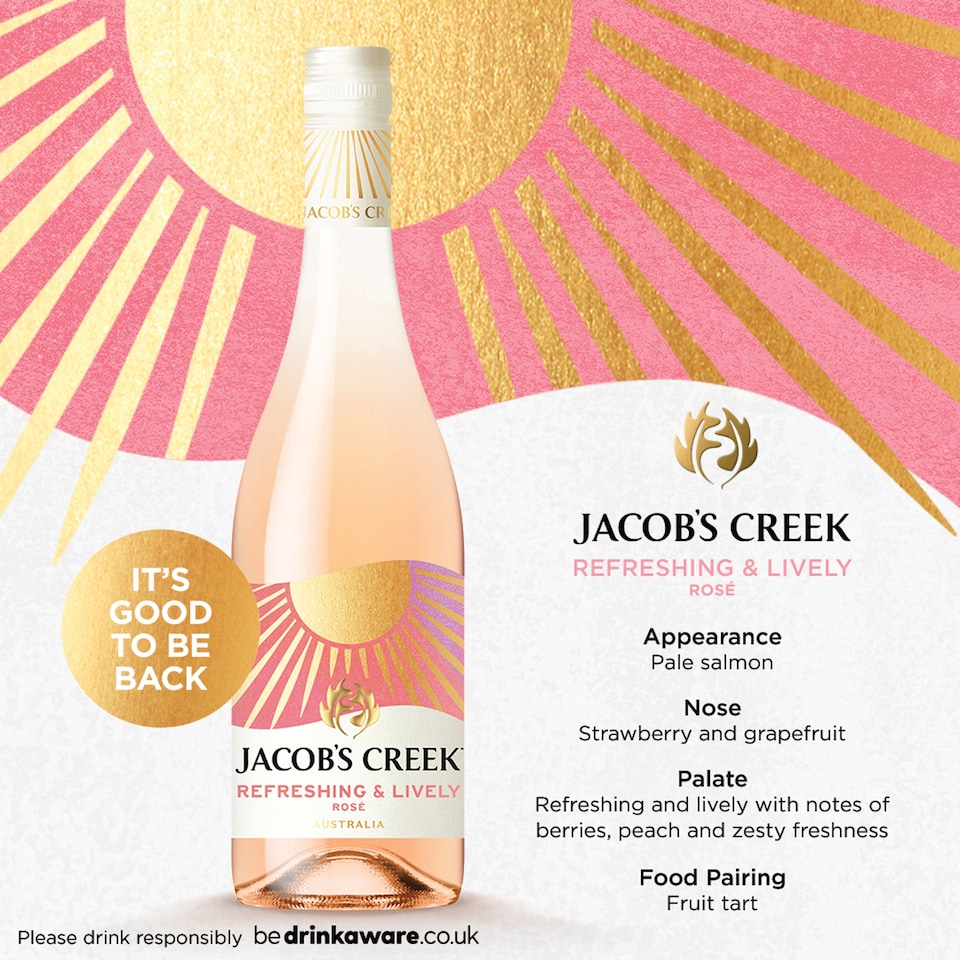 image 1 of Jacob's Creek Refreshing & Lively Rose Wine 75cl