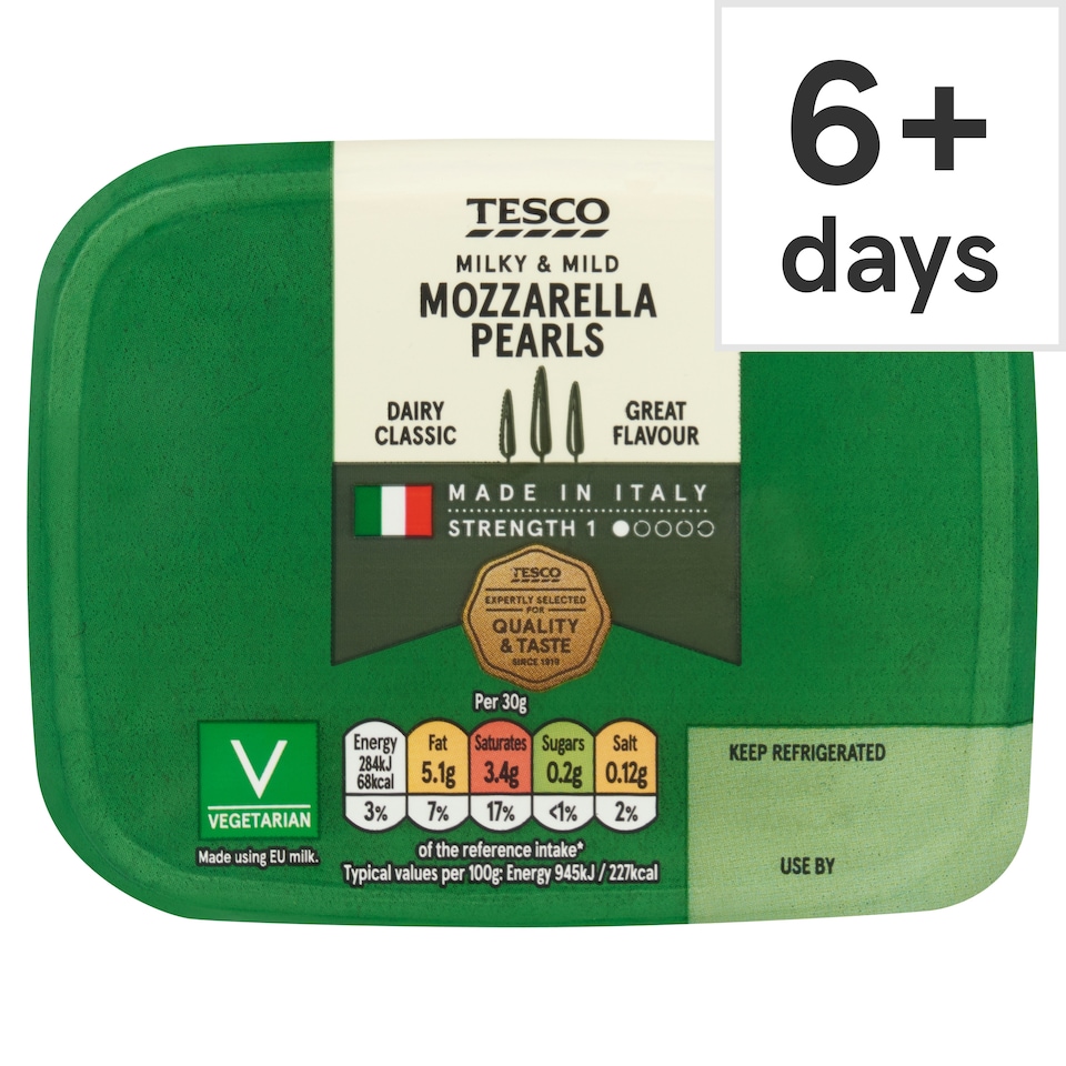 Tesco Mini Mozzarella Pearls 210G