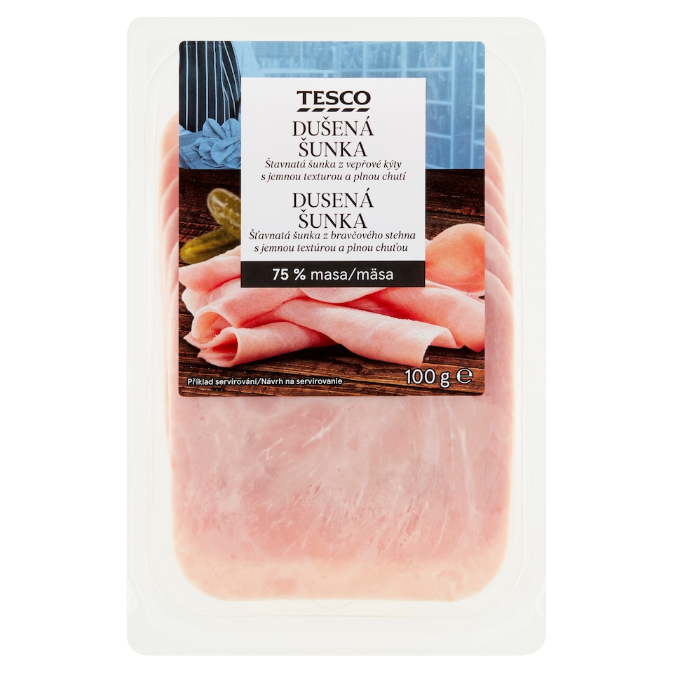 Tesco Dusená šunka 100 g