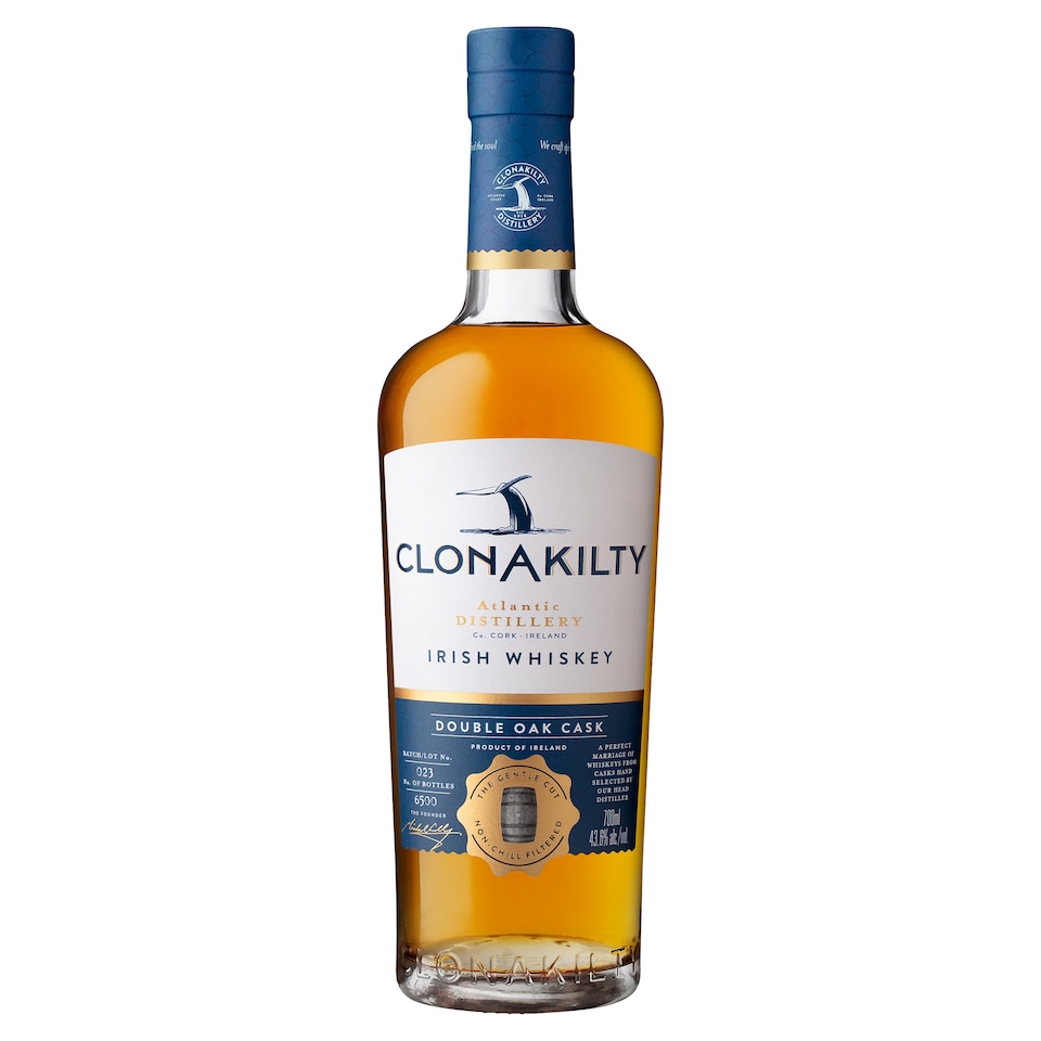 Clonakilty Double Oak Single Batch Irish Whiskey 700Ml