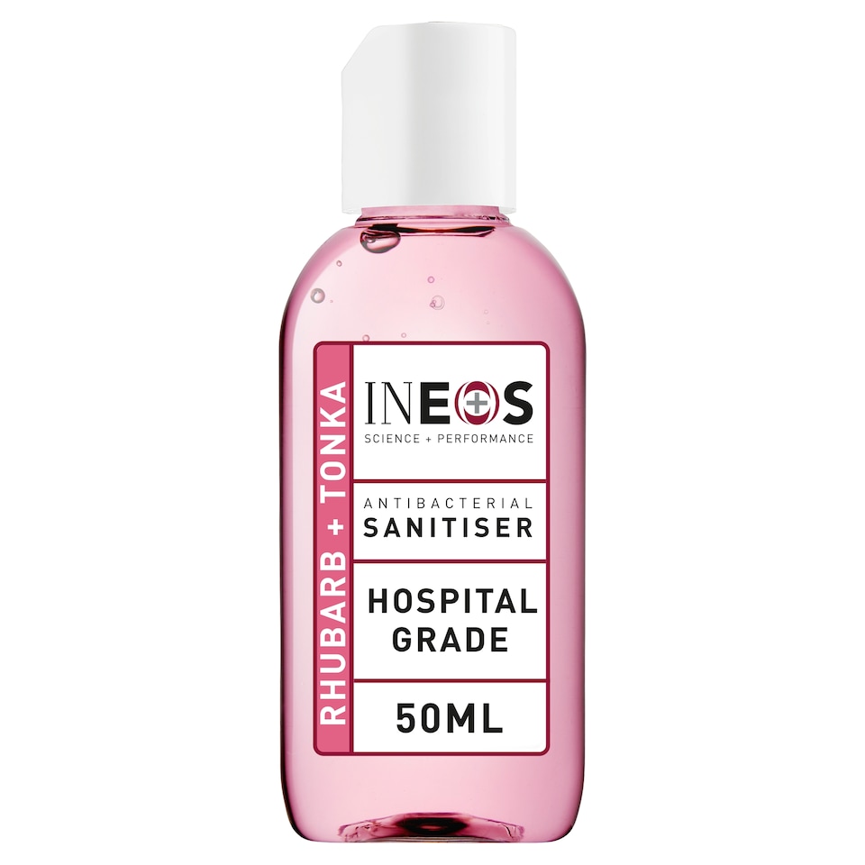 Ineos Antibacterial Sanitiser Rhubarb & Tonka 50ml 