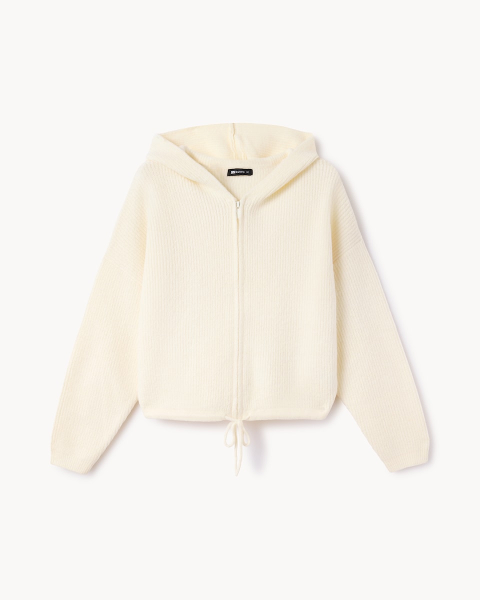 F&F Active Zip Through Cardigan in Neutral