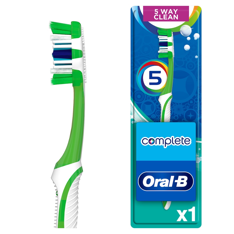 image 1 of Oral-B Complete 5 Way Clean Toothbrush Medium 40