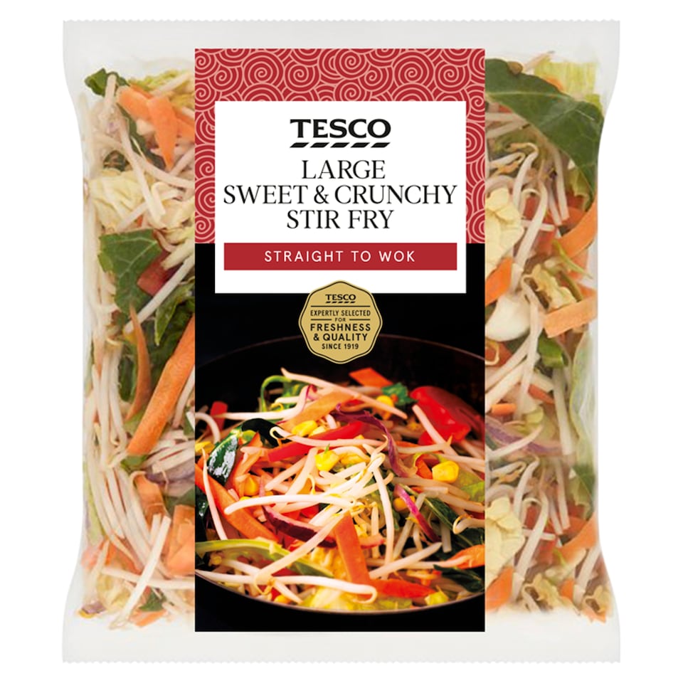 Tesco Large Stir Fry 570G