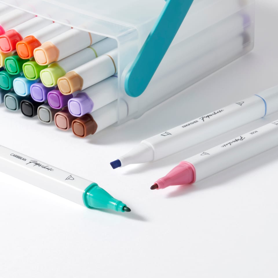 image 1 of Paperchase Rainbow 36 Dual End Marker Pens
