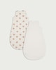 image 2 of F&F Baby 2-Pack Cotton Rich Bear Print 1.5 Tog Sleeping Bag in White