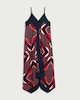 image 2 of F&F Hanky Hem Maxi Dress in Navy
