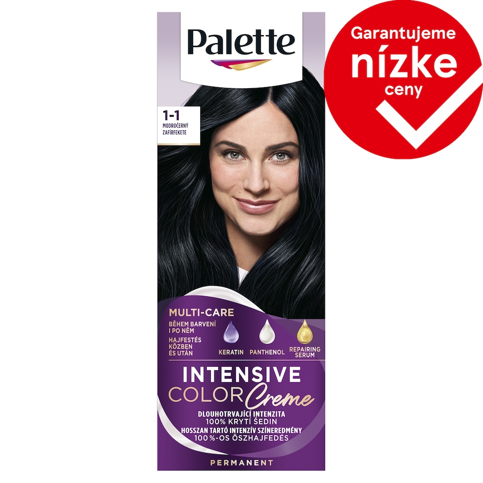 obrázok 1 z Palette Intensive Color Creme farba na vlasy Modročierny 1-1