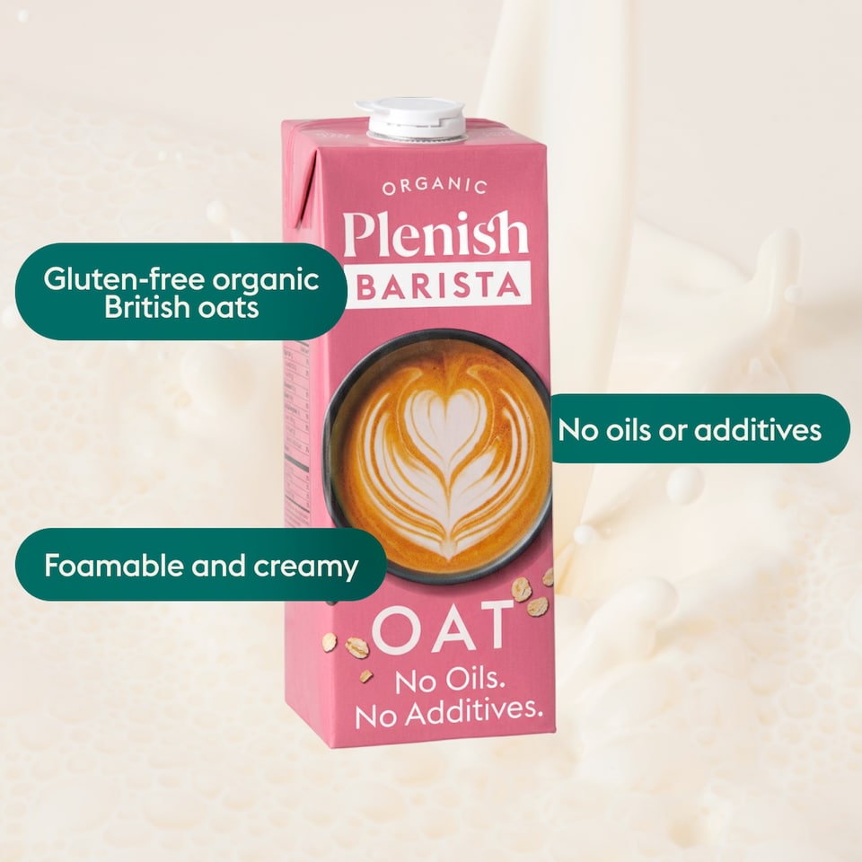 image 1 of Plenish Organic Barista Gluten Free Oat Drink 1L