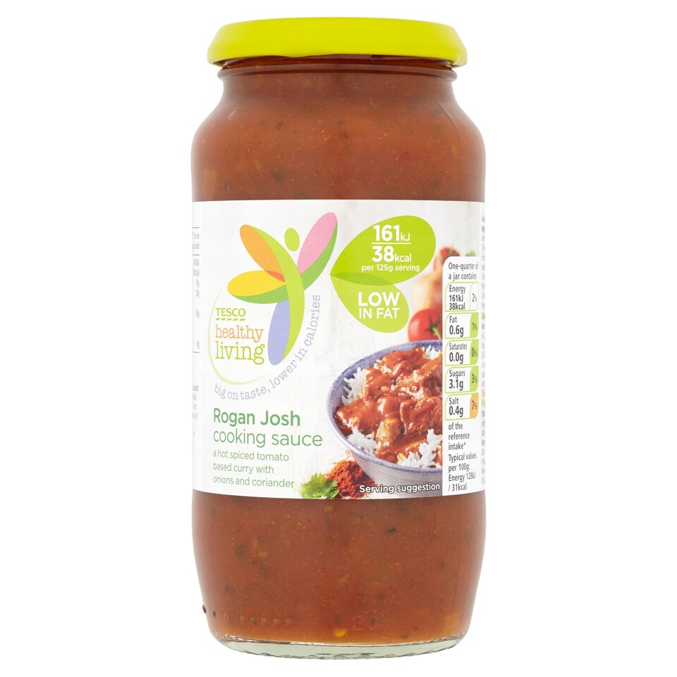 Tesco Healthy Living Vegetable Rogan Josh Cooking Sauce 500G - Tesco ...