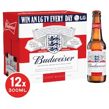Budweiser Lager Beer 12 X 300Ml