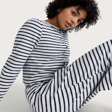 OH ME OH MY Cotton Rich Ribbed Stripe Print Co-ord Cardigan in Multi