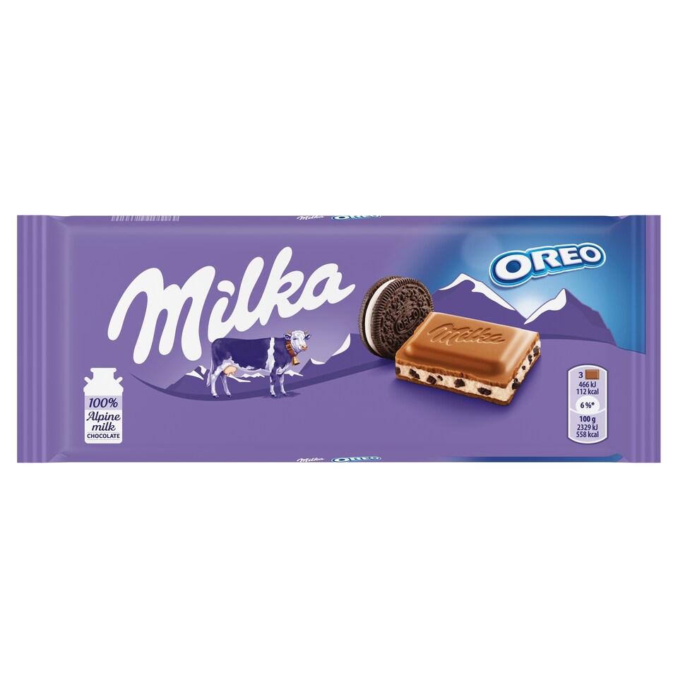 Milka Oreo Chocolate Bar 100G