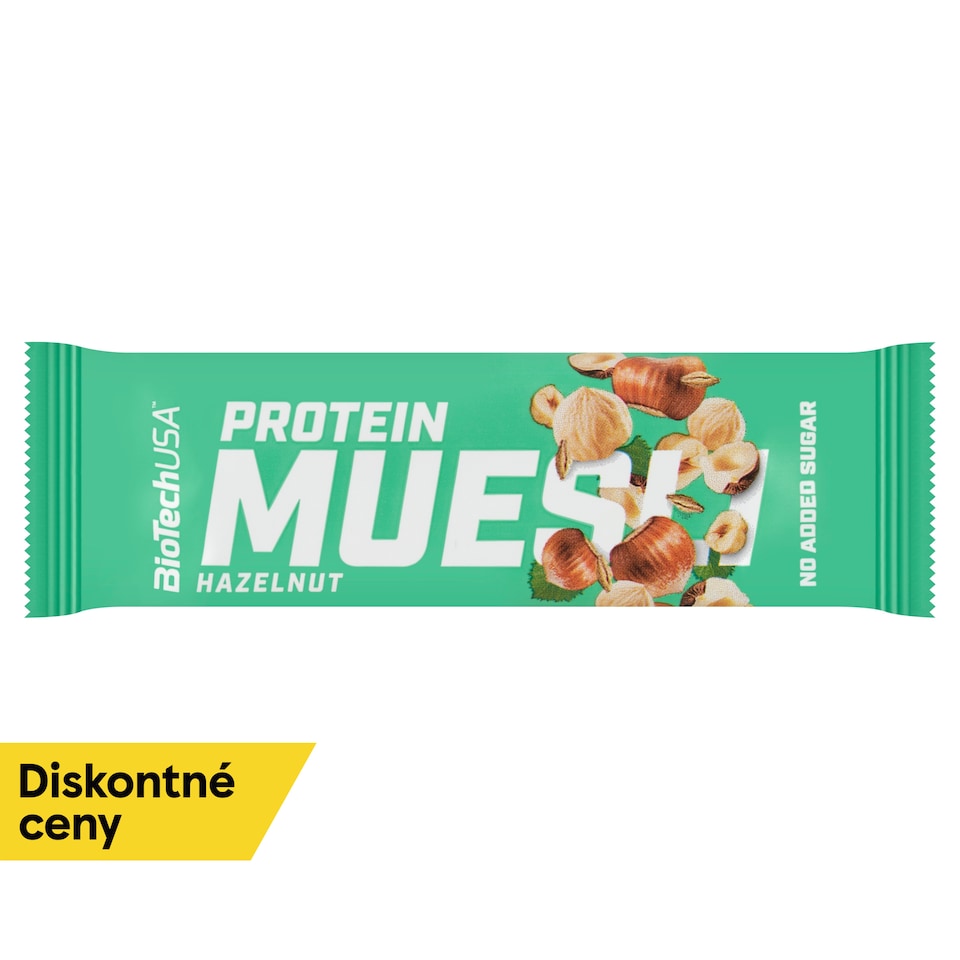 image 1 of BioTechUSA Hazelnut Protein Muesli Bar 30 g