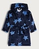 image 1 of F&F Boys Brushed Fleece Star Print Dressing Gown in Multi