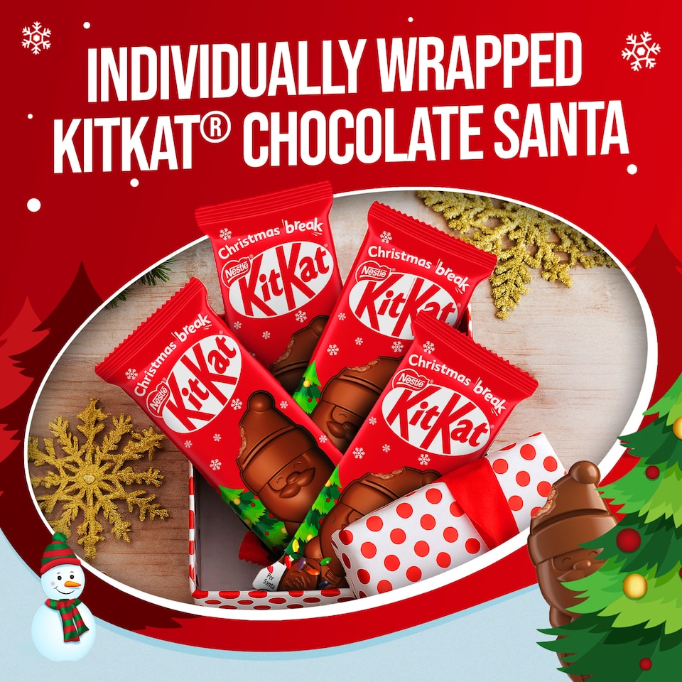 image 1 of Kit Kat Milk Chocolate Santa 29G