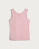 image 2 of F&F Girls 5-Pack Pure Cotton Bow Accent Vests in Pink