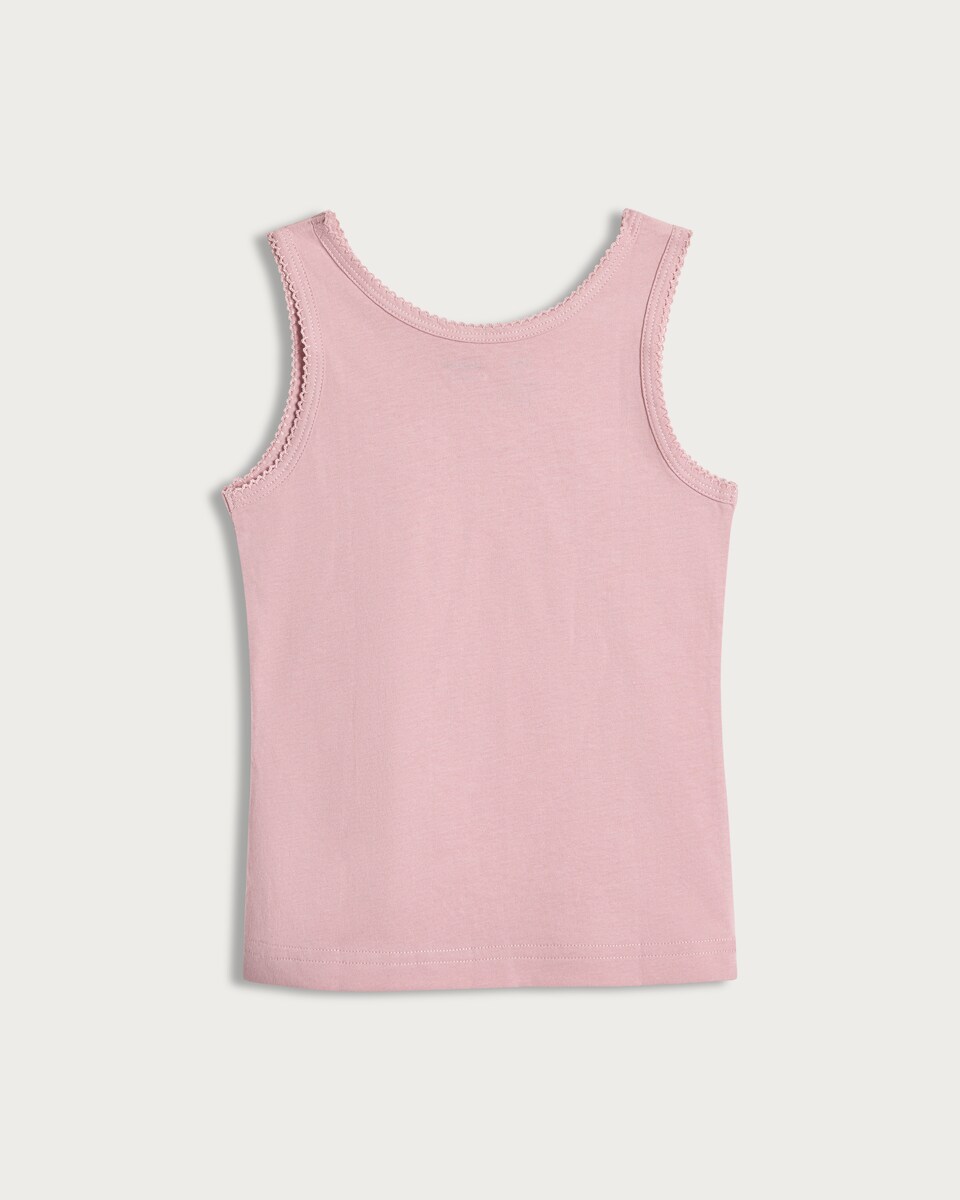 image 1 of F&F Girls 5-Pack Pure Cotton Bow Accent Vests in Pink