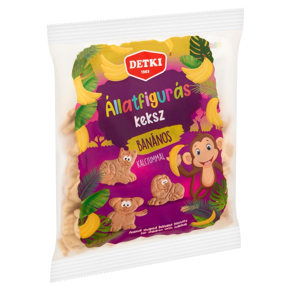 Detki állatfigurás, banános keksz kalciummal 160 g