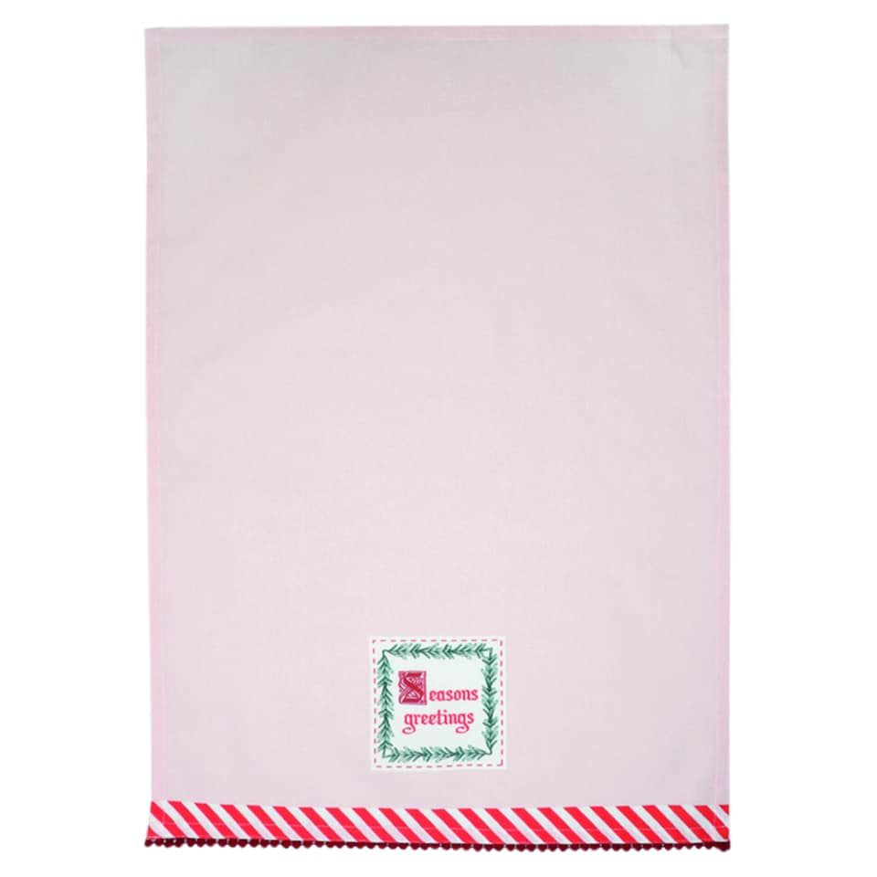 image 1 of F&F Home Candy Cane Teatowel 50 cm x 70 cm 2 pcs