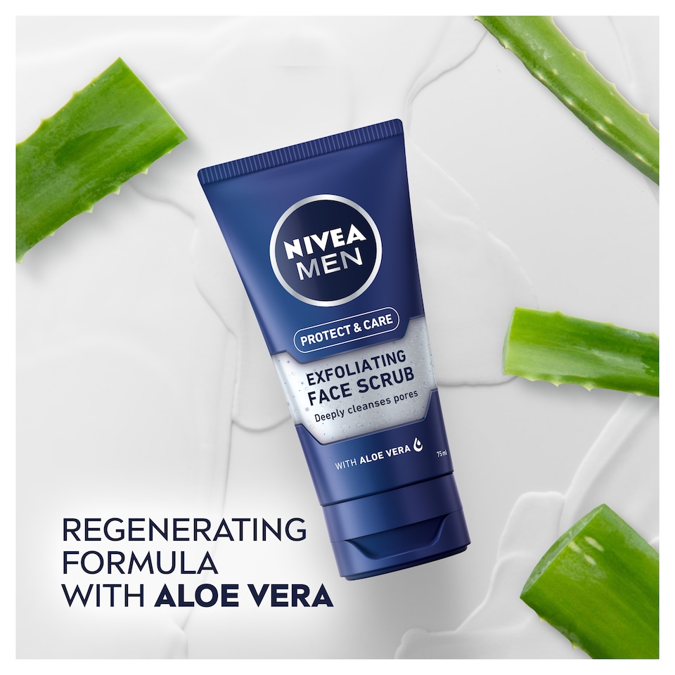 image 1 of NIVEA MEN Protect & Care Exfoliating Face Scrub 75ml