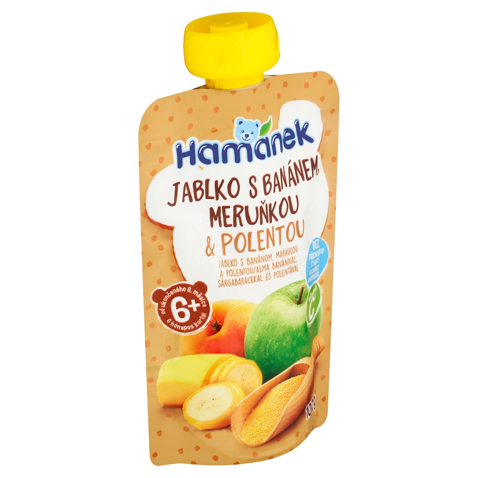 image 1 of Hamánek Apple with Banana, Apricot & Polenta 100g