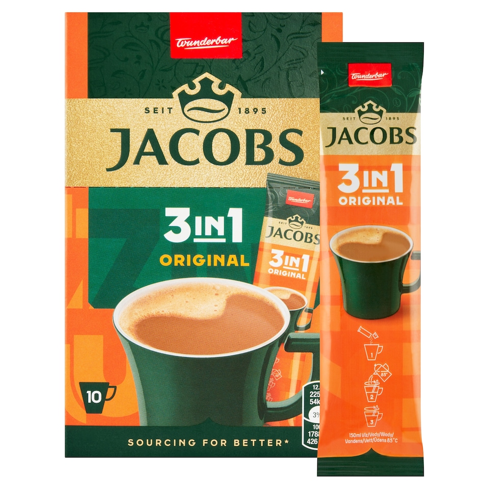 Obrázek 1 pro produkt Jacobs Original 3in1 10 x 12,6g (126g)