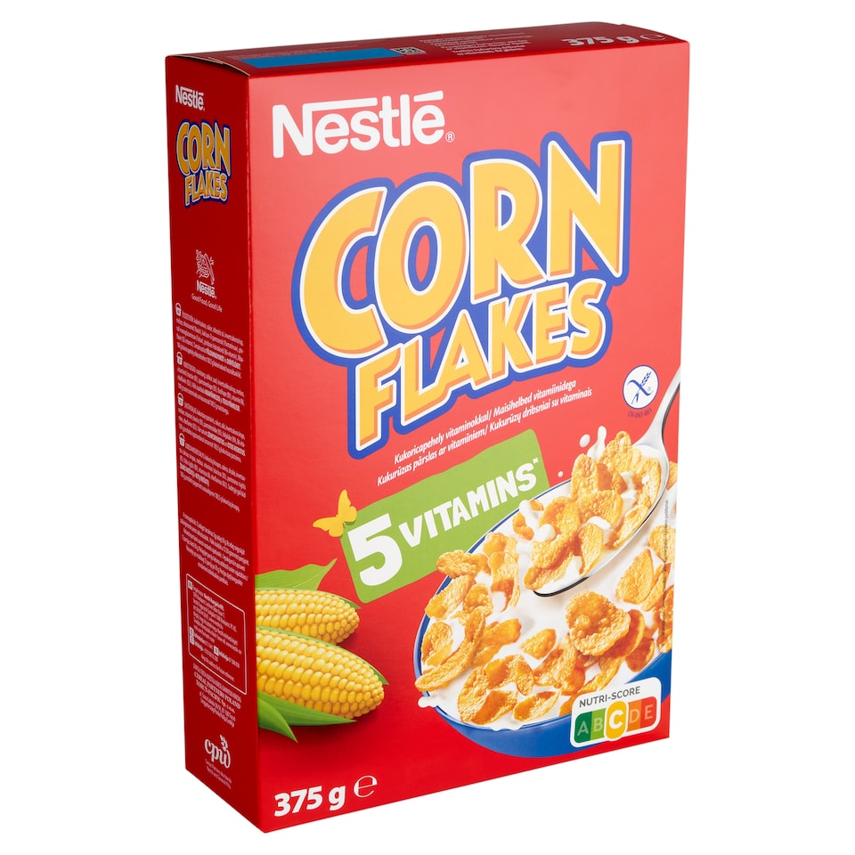Corn Flakes gluténmentes ropogós kukoricapehely vitaminokkal 375 g