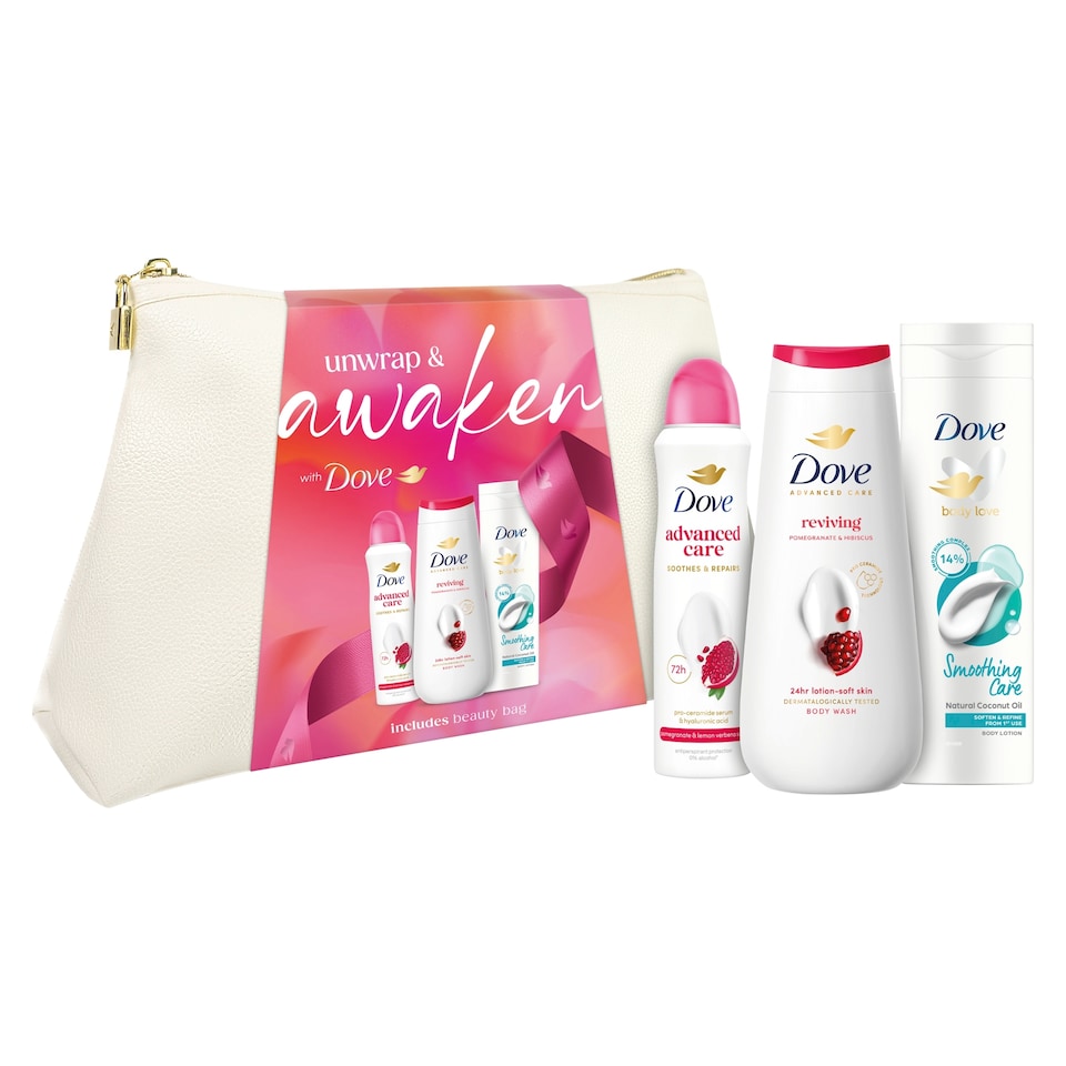 image 1 of Dove Awaken Beauty Bag Gift Set
