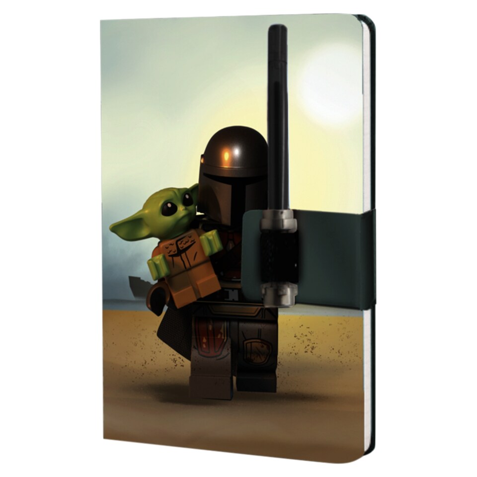 LEGO Star Wars The Mandalorian Lines Notebook A5 192 Pages & Darksaber Gel Pen