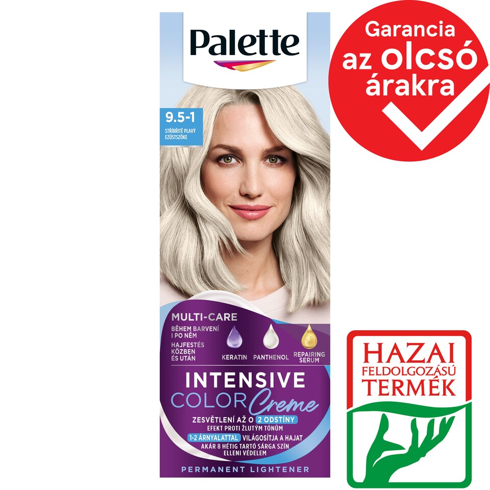 Palette Intensive Color Creme hajfesték 9,5-1 (C9) Ezüstszőke   1. kép