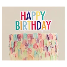 Happy Birthday Cake Topper