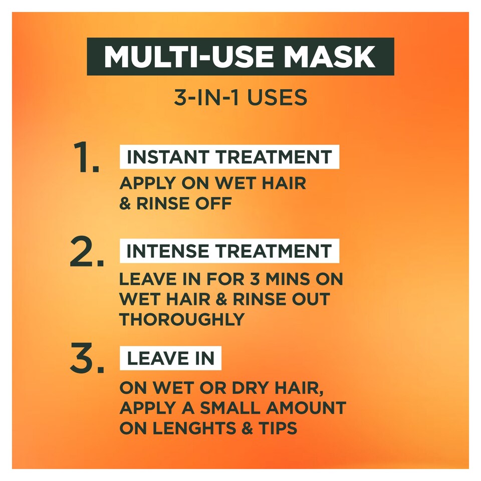 image 1 of Garnier Ultimate Blends Hair Food Papaya 3in1 Mask 400ml