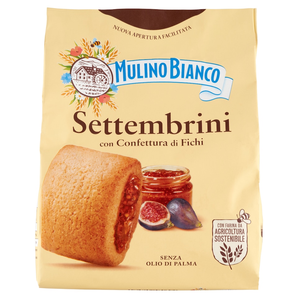 Mulino Bianco Settembrini Crumbly Biscuit Filled with Figs and Fig Jam 300 g