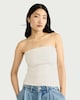 image 2 of F&F Bandeau Top in Cream