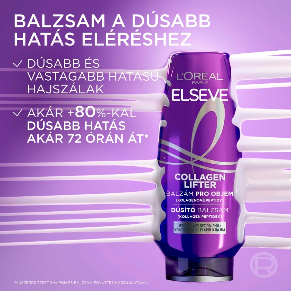 L'Oréal Paris Elseve Collagen Lifter dúsító balzsam vékonyszálú lelapuló hajra 200 ml  1. kép