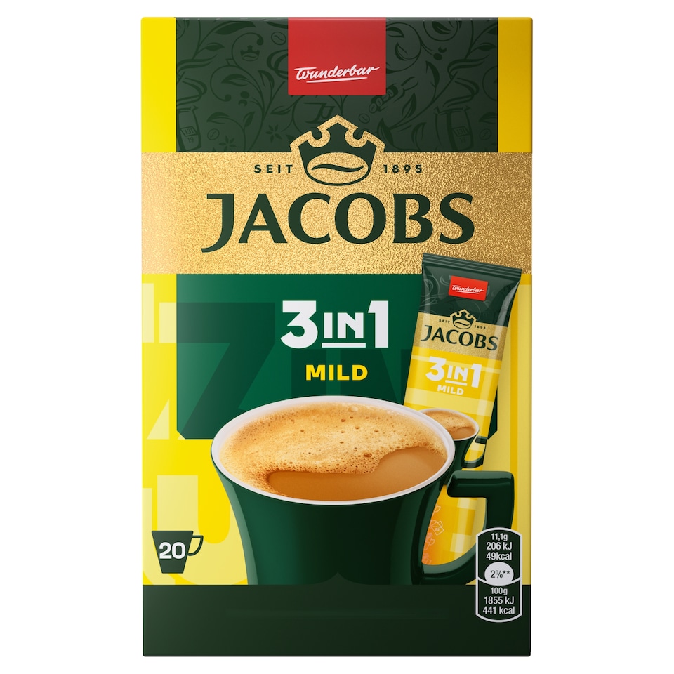 Jacobs Mild 3in1 20 x 11.1g (222g)