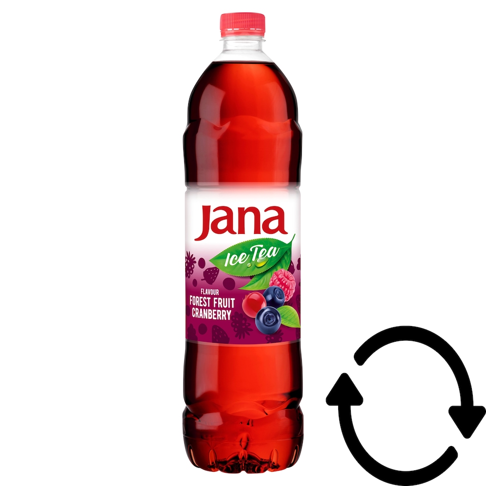 Jana Ice Tea Non-Carbonated Forest Fruit-Cranberry Flavoured & Mixed Soft Drink 1,5 l