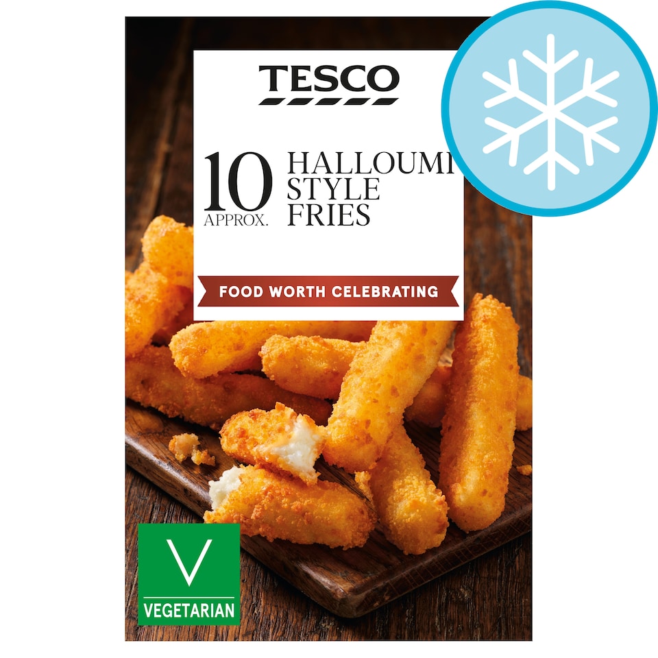 Tesco 10 Halloumi-Style Fries 170G