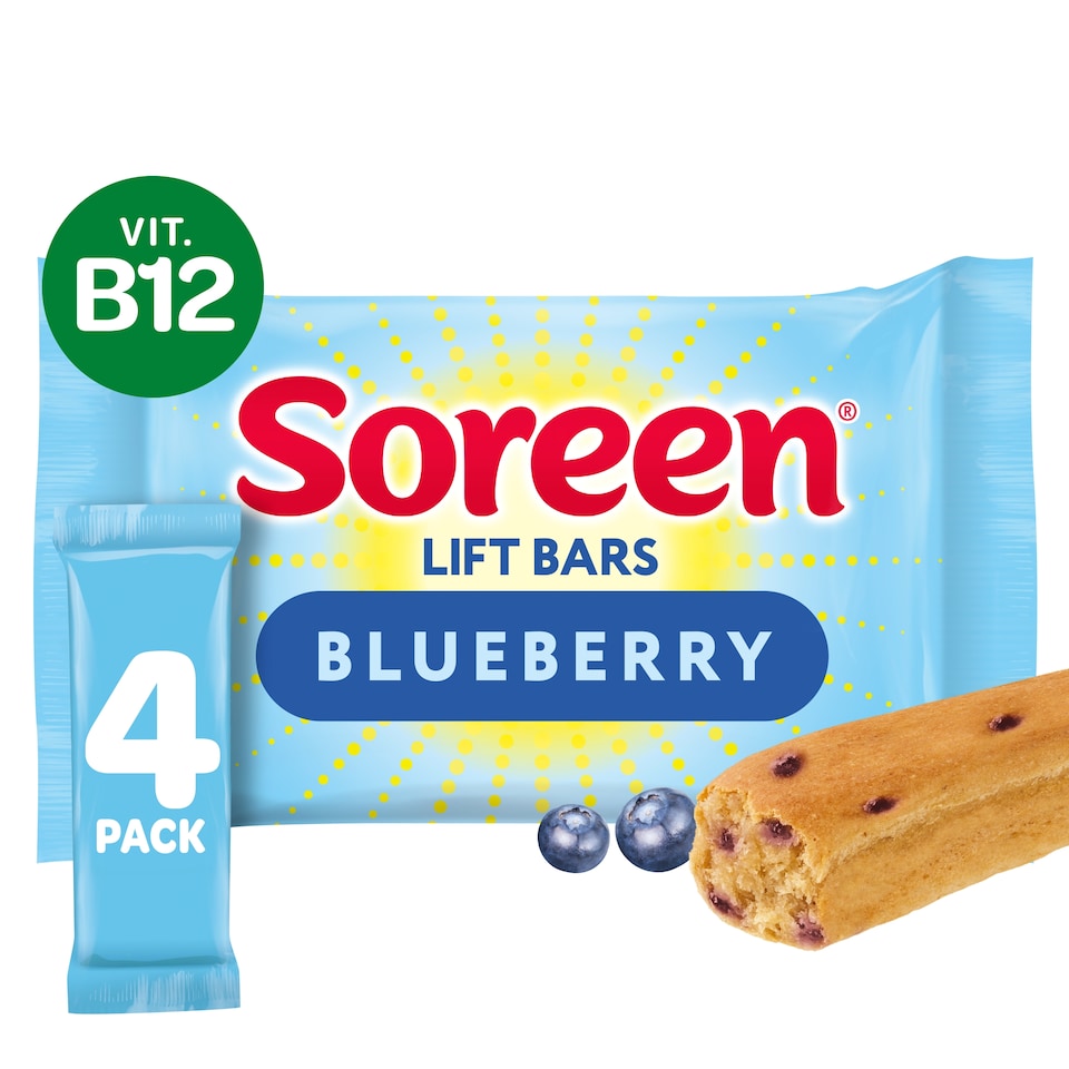 Soreen Lift Bars - Blueberry 4 Pack 168g