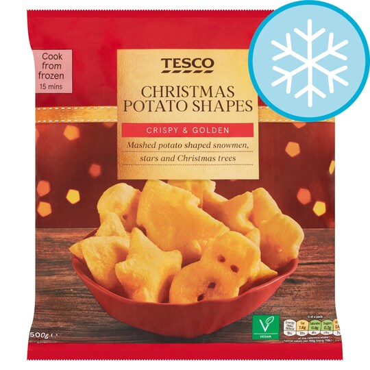 Tesco Christmas Potato Shapes 500G