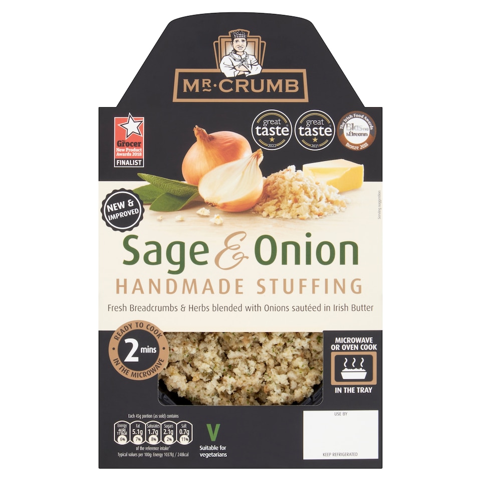Mr Crumb Sage And Onion Stuffing 225G