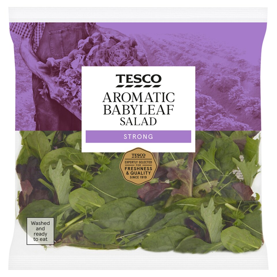 Tesco Aromatic Babyleaf Salad 90G